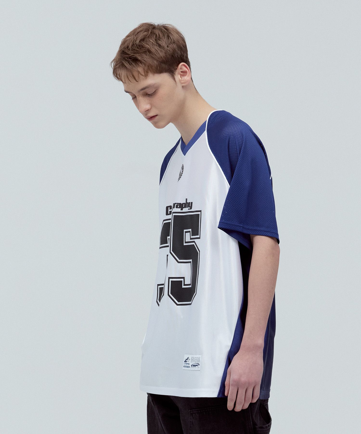 MUSINSA | Codegraphy Raglan Jersey Short Sleeve T-Shirt_White