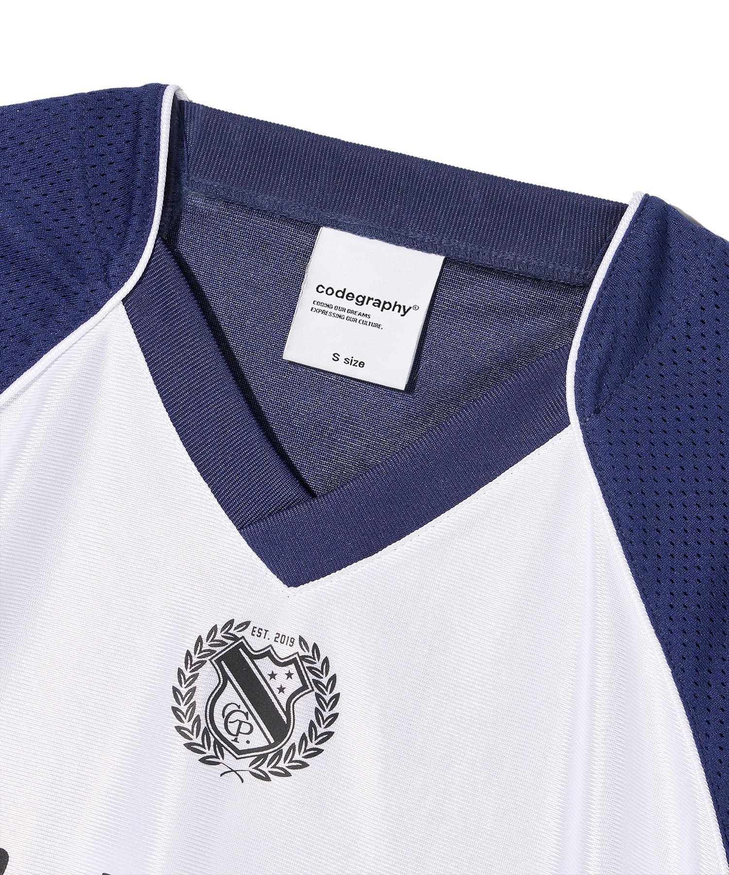 MUSINSA | Codegraphy Raglan Jersey Short Sleeve T-Shirt_White