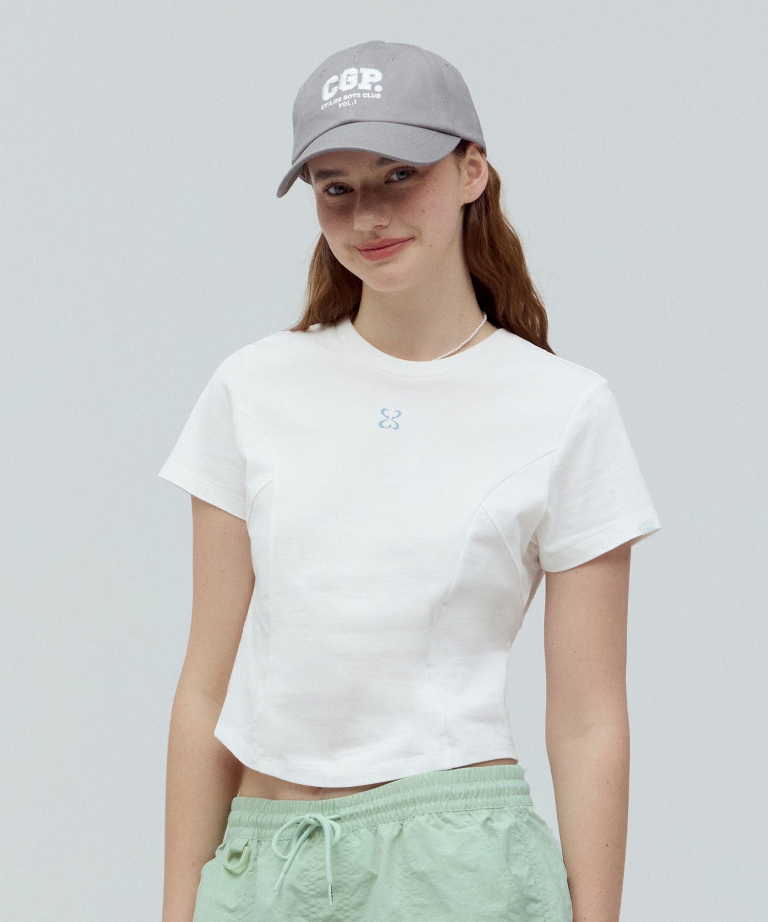 codegraphy☆Line Crop Short Sleeve T-Shirt MUSINSA | Codegraphy (Women) Line Crop Short Sleeve T