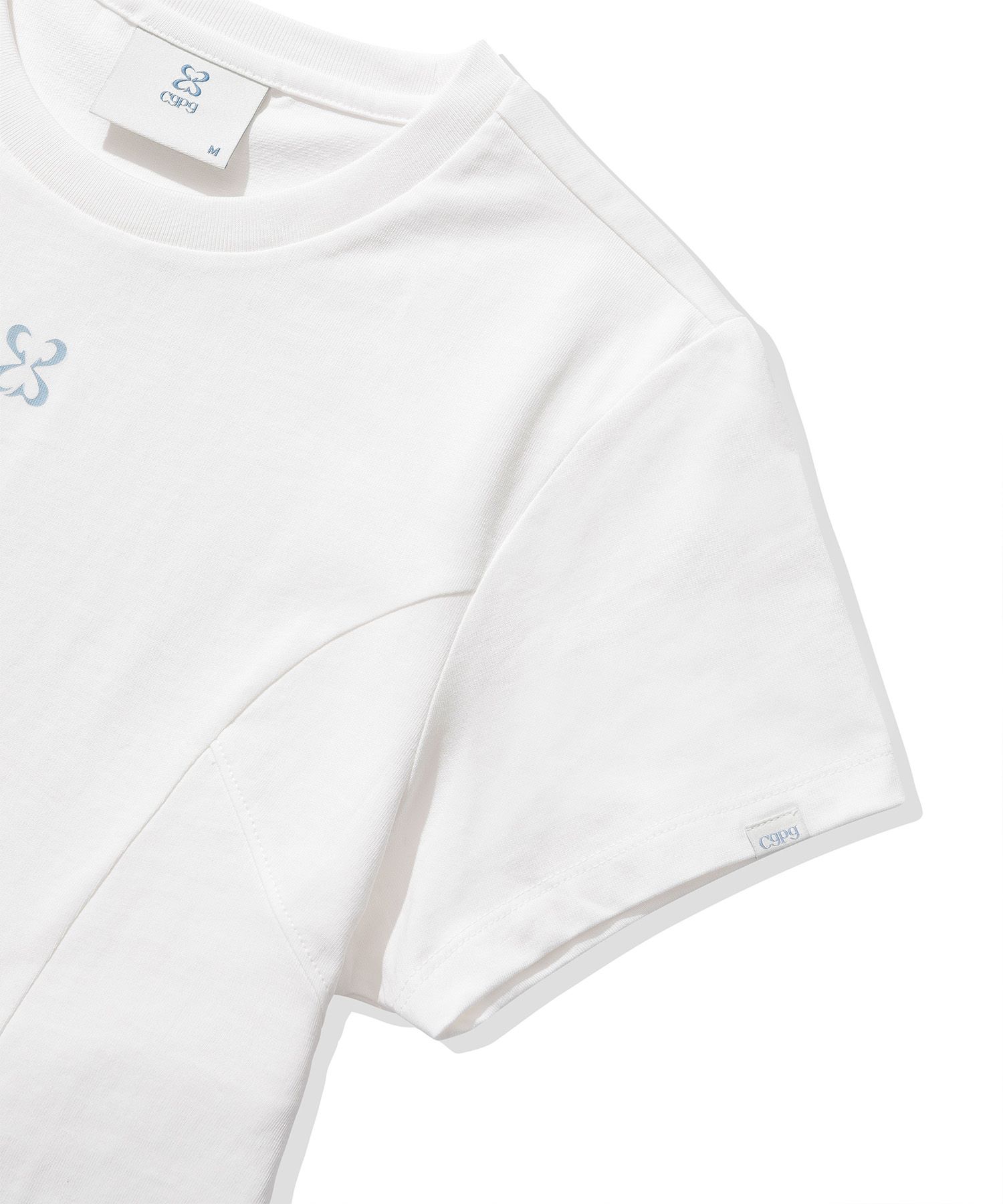 codegraphy☆Women's Line Crop Short Sleeve T-Shirt MUSINSA | Codegraphy (Women) Line Crop Short Sleeve T