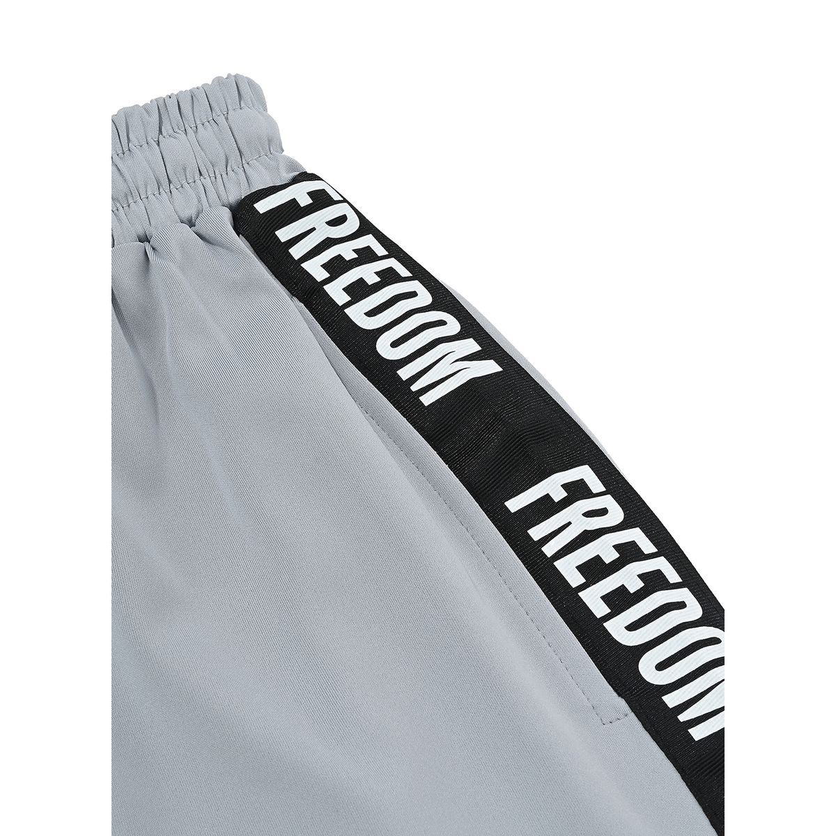 프리덤(FREEDOM) 프리덤 레터링 버뮤다 쇼츠 (그레이/화이트)