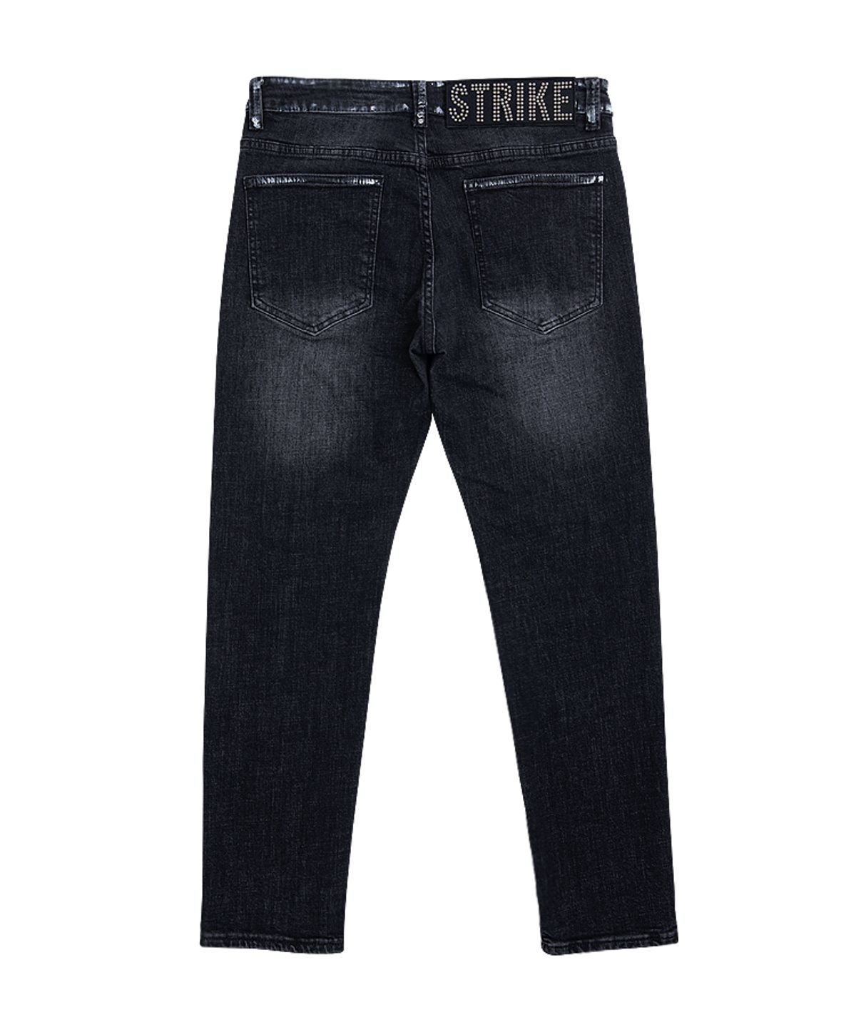 스트라이크(STRIKE) Slub Black Wash Eyelet Jeans (SLIM)