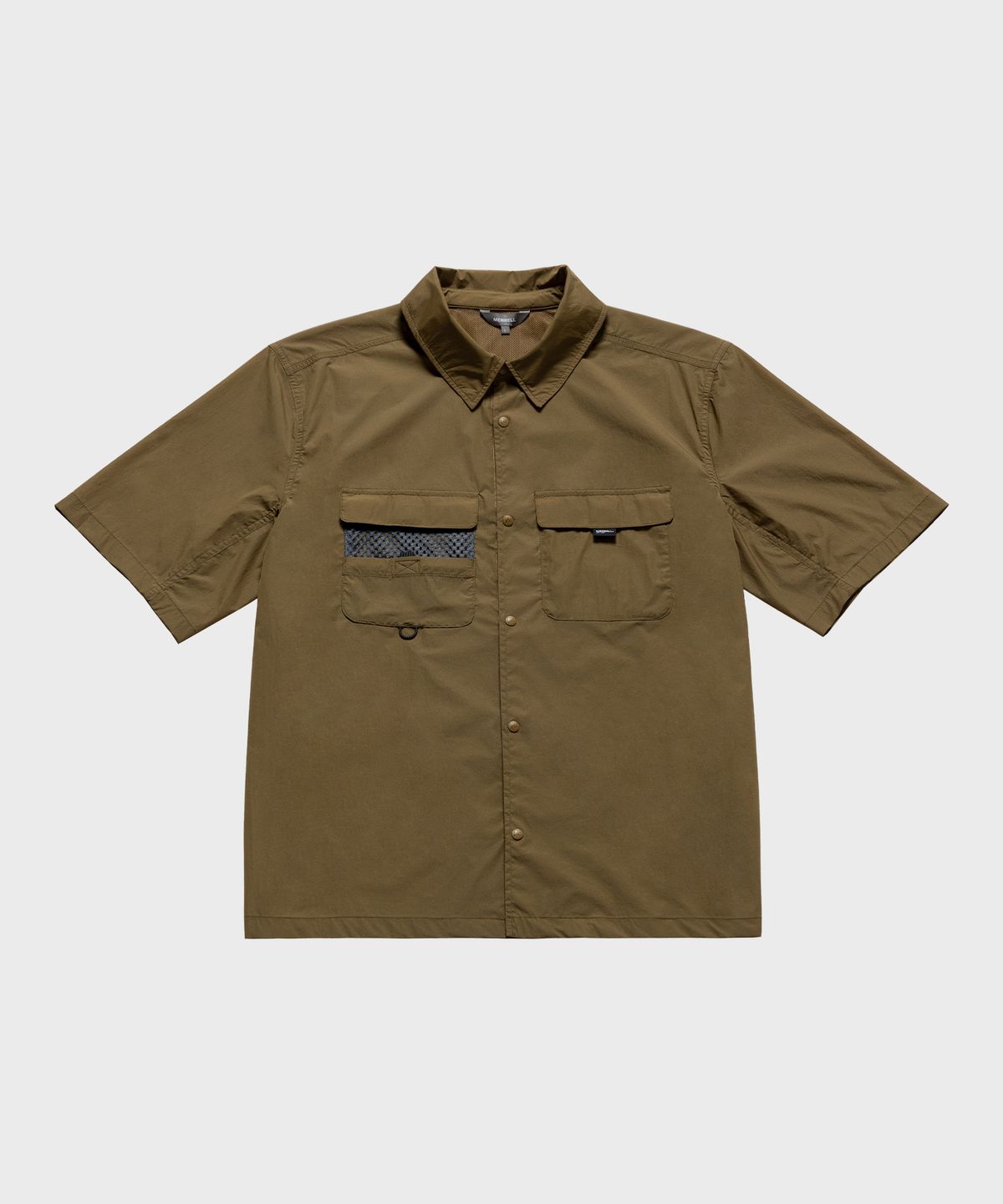 머렐(MERRELL) [MEN] 라이프 메쉬패치 반팔 셔츠 BEIGE