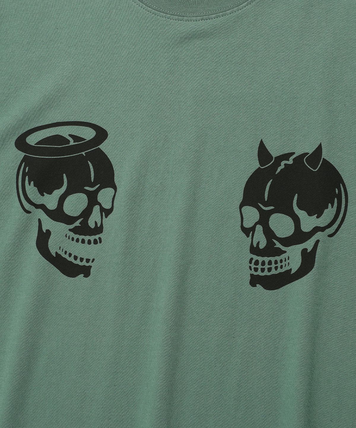 나이스고스트클럽(NICEGHOSTCLUB) DEVIL ANGEL SKELETON TEE_GREEN(NG2EMUT535A)