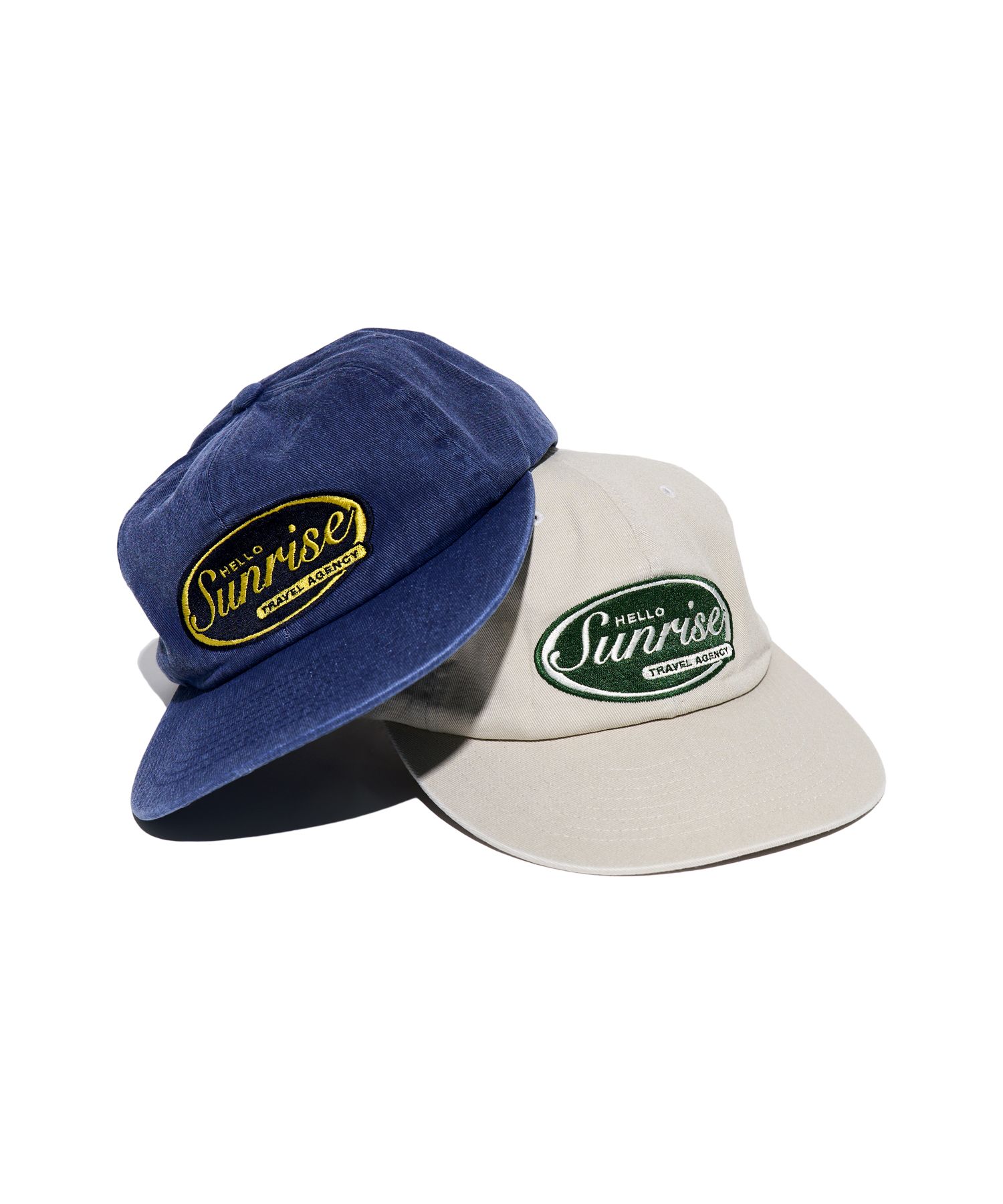 MUSINSA | HELLO SUNRISE HS OVAL Logo 6Panel Cap_Navy