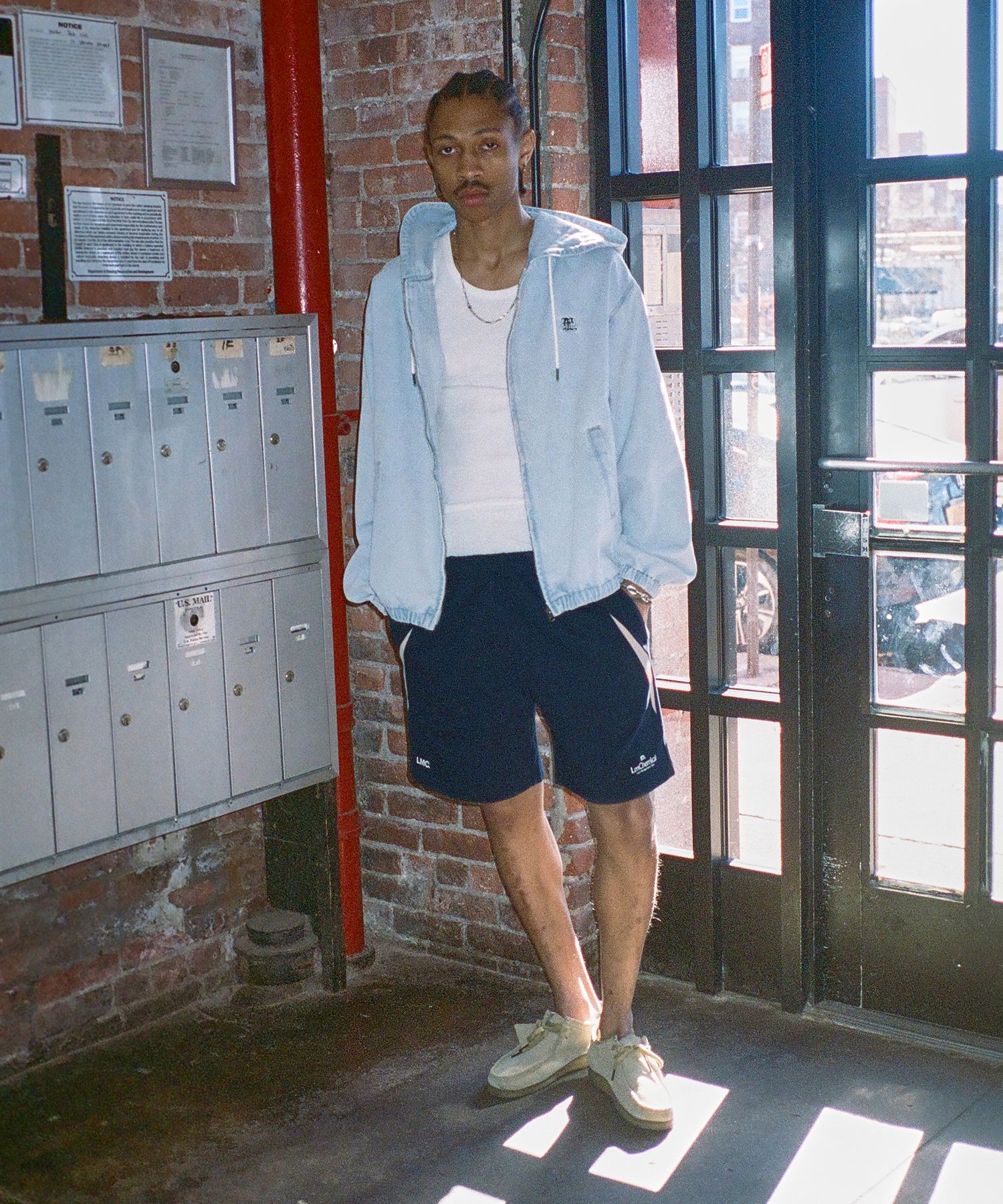 MUSINSA | LMC CHEMICAL SOCCER SWEAT SHORTS light heather gray