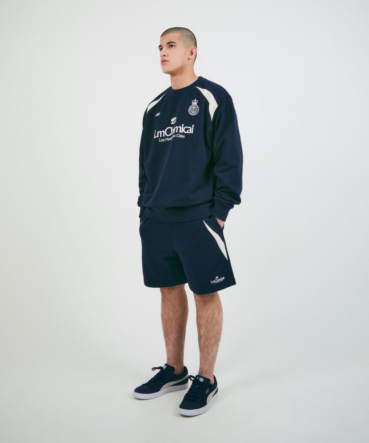 엘엠씨(LMC) CHEMICAL SOCCER SWEAT SHORTS black