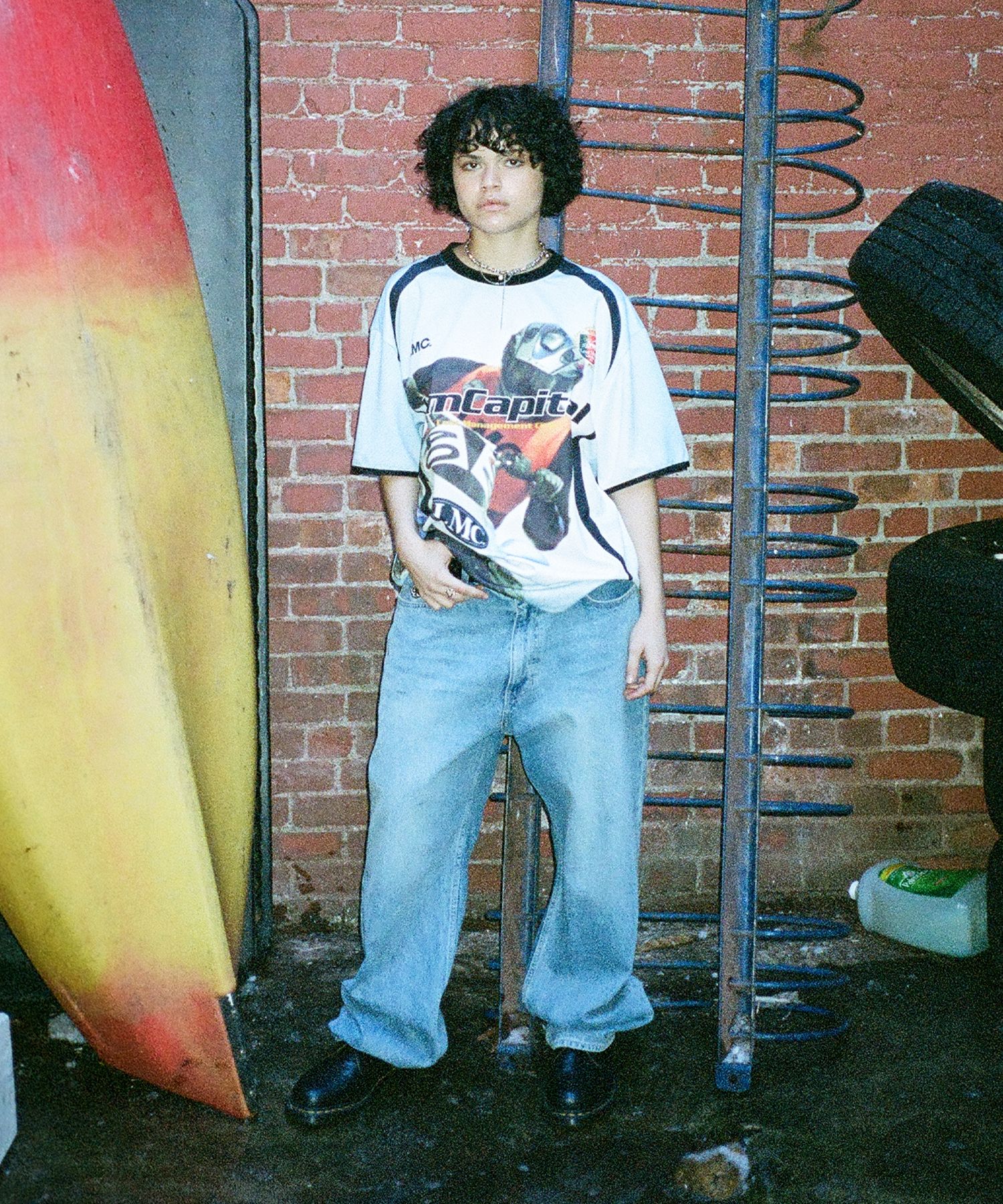 [ LMC]★韓国人気★CAPITAL SOCCER JERSEY TEE LMC Capital Soccer Jersey Tee - Black | International Store