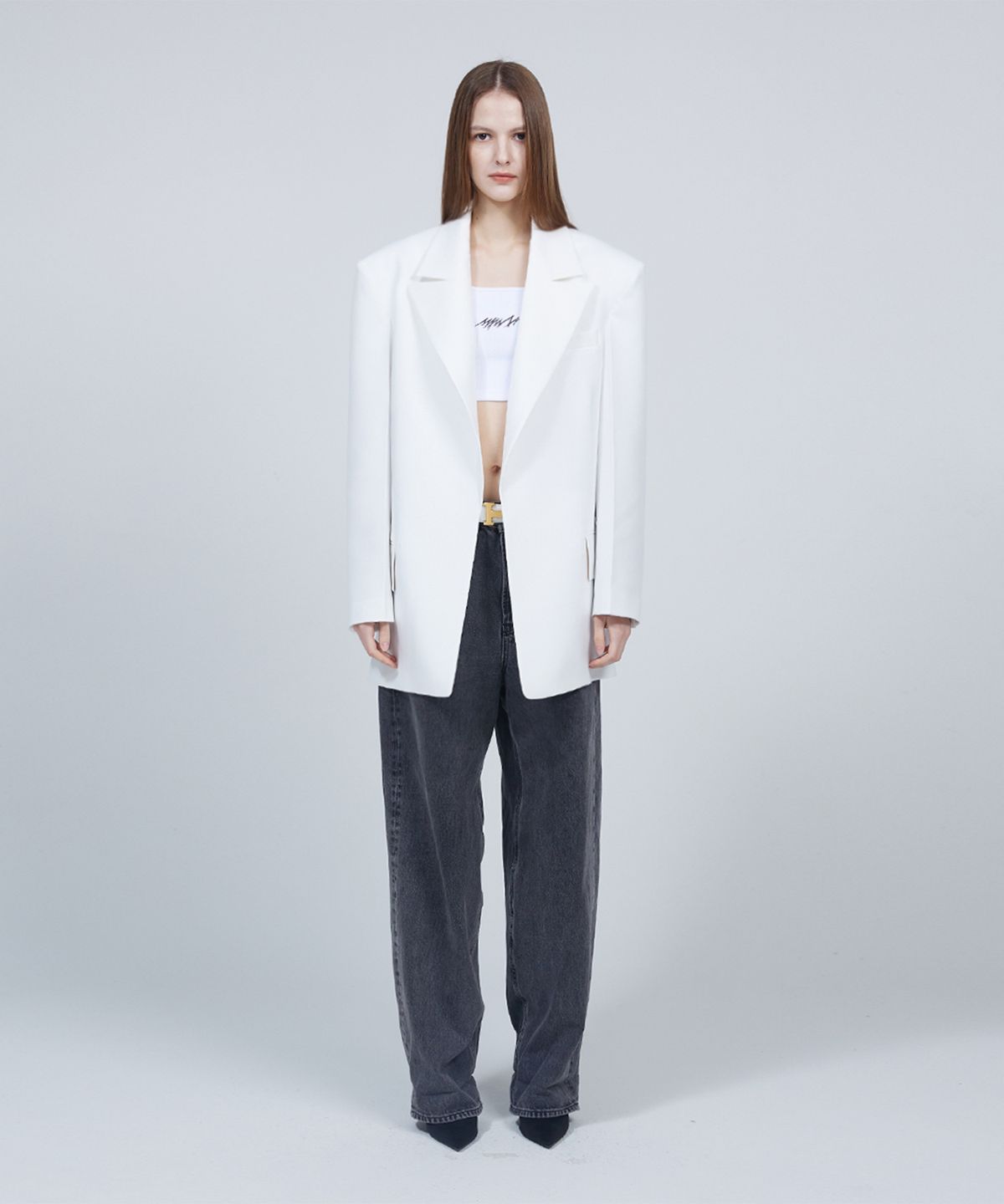 므아므(MMAM) [ESSENTIAL] Signature minimal jacket