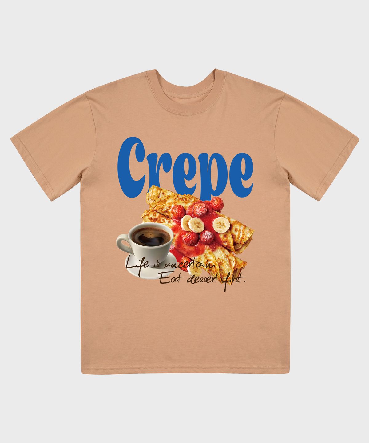 비치스앤크림(BEACHESANDCREAM) CREPE SHORT SLEEVES-PITCH