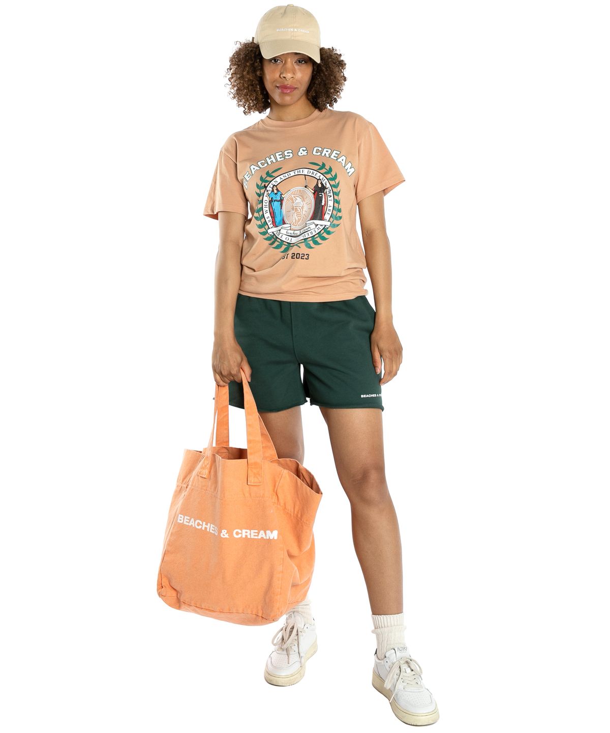 비치스앤크림(BEACHESANDCREAM) LAUREL EST2023 SHORT SLEEVES-PITCH