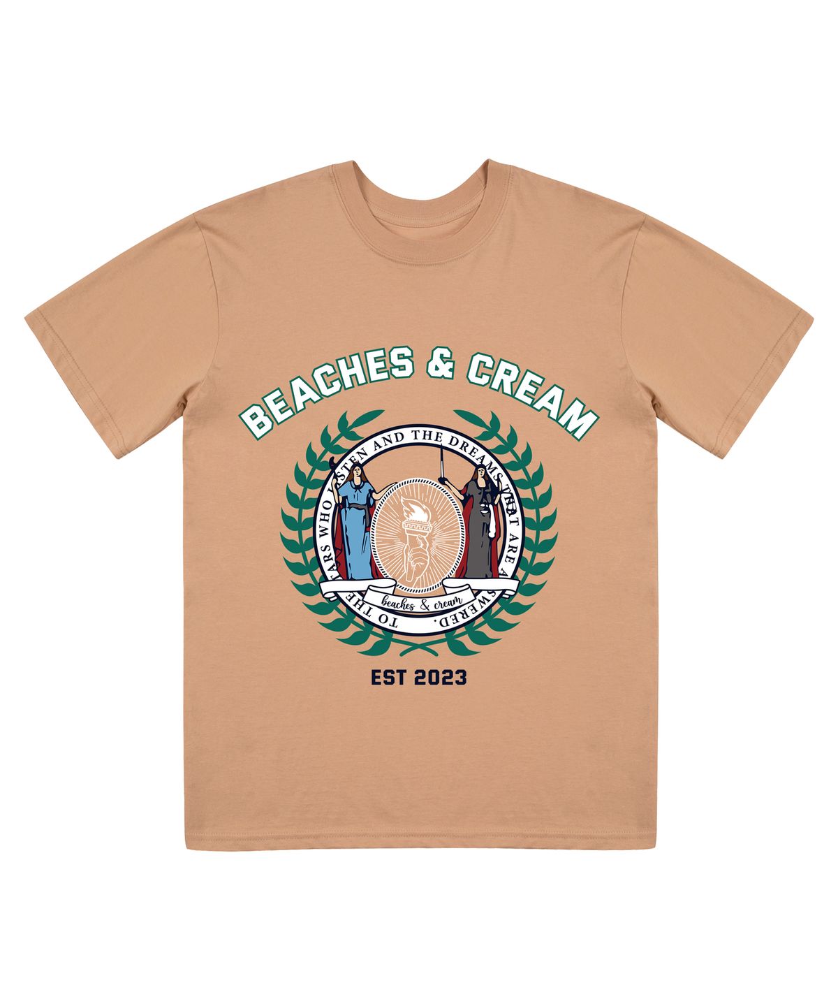 비치스앤크림(BEACHESANDCREAM) LAUREL EST2023 SHORT SLEEVES-PITCH