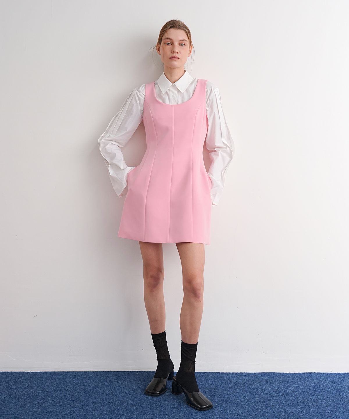 폴앤앨리스(PAUL&ALICE) MINI DRESS / PINK