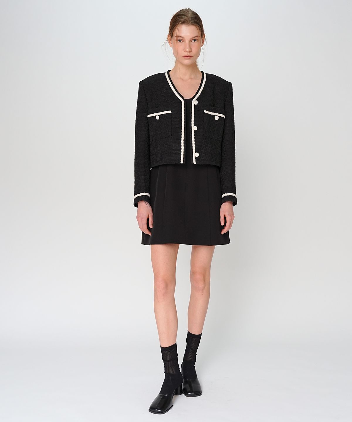 폴앤앨리스(PAUL&ALICE) MINI DRESS / BLACK