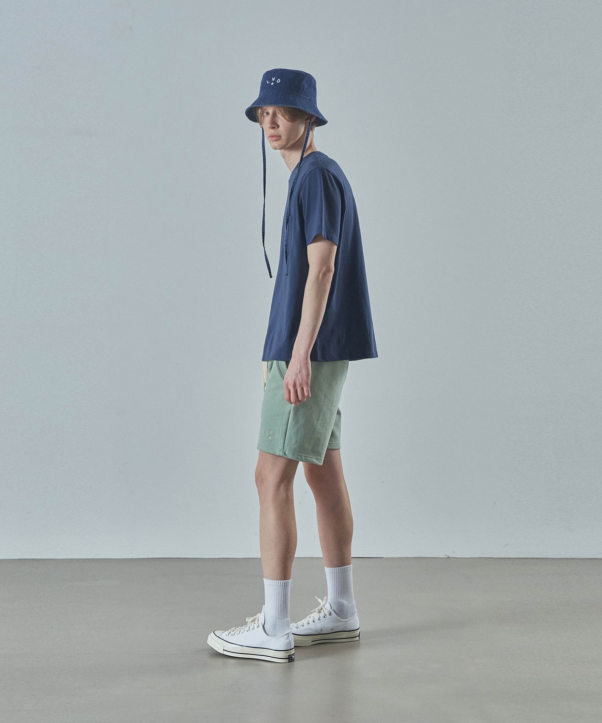 라드에디션(LAD EDITION) 스웨트 쇼츠_라이트 그린