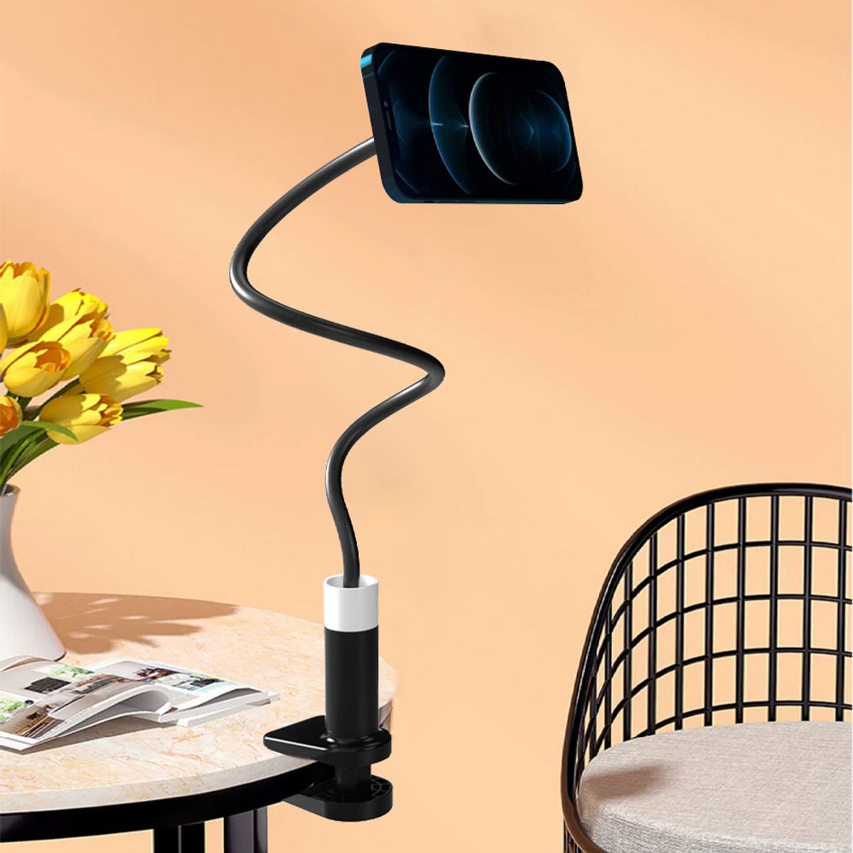 코끼리리빙(KOKIRILIVING) 핸드폰  맥세이프 마그네틱 자바라 거치대 K66 P3QA-1267