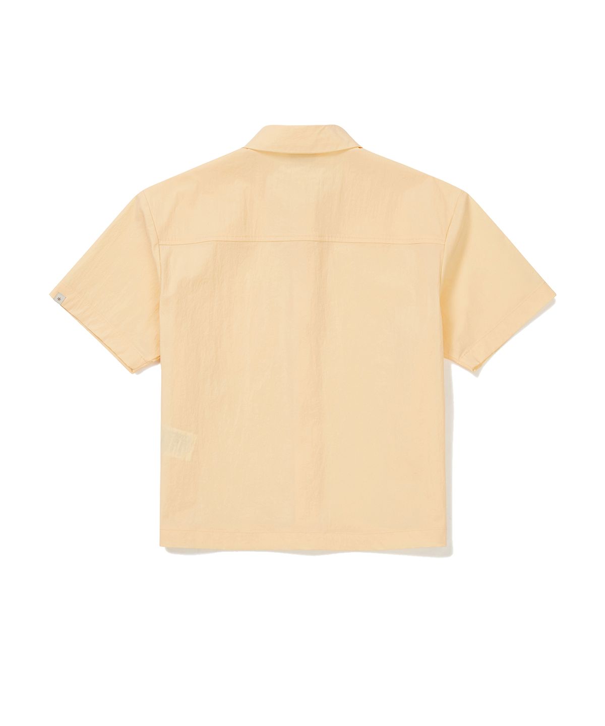 스노우피크 어패럴(SNOWPEAK APPAREL) 루트 여성 세미 크롭 포켓 반팔 셔츠 Luminous Yellow (S24MWRSH61)