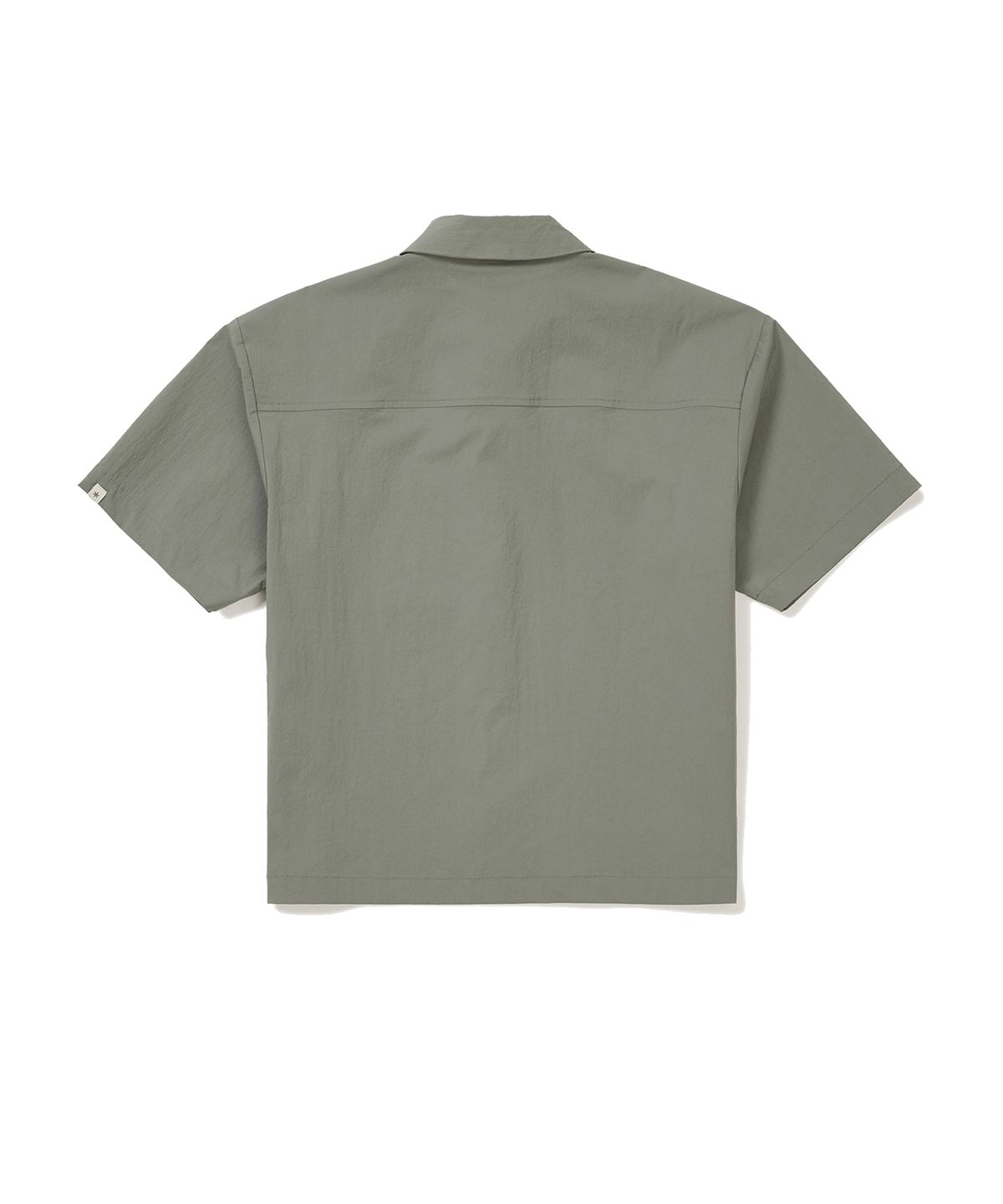 스노우피크 어패럴(SNOWPEAK APPAREL) 루트 여성 세미 크롭 포켓 반팔 셔츠 Light Khaki (S24MWRSH61)