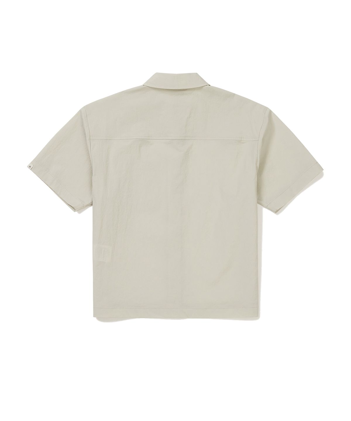 스노우피크 어패럴(SNOWPEAK APPAREL) 루트 여성 세미 크롭 포켓 반팔 셔츠 Light Beige (S24MWRSH61)