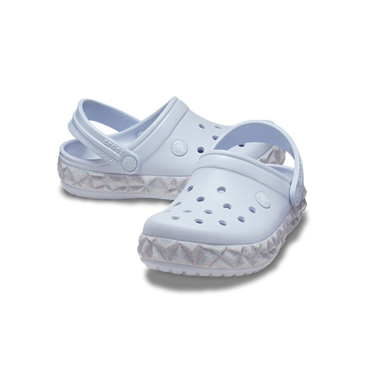 크록스키즈(CROCS KIDS) 유아 크록밴드 지오메트릭 글리터 밴드 클로그 DRS (24SKCL210135)