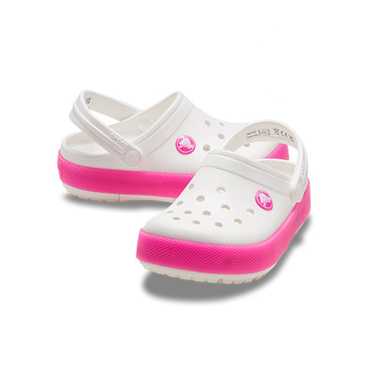 크록스키즈(CROCS KIDS) 유아 크록밴드 쉐브론 라이트 클로그 WPT (24SKCL210466)