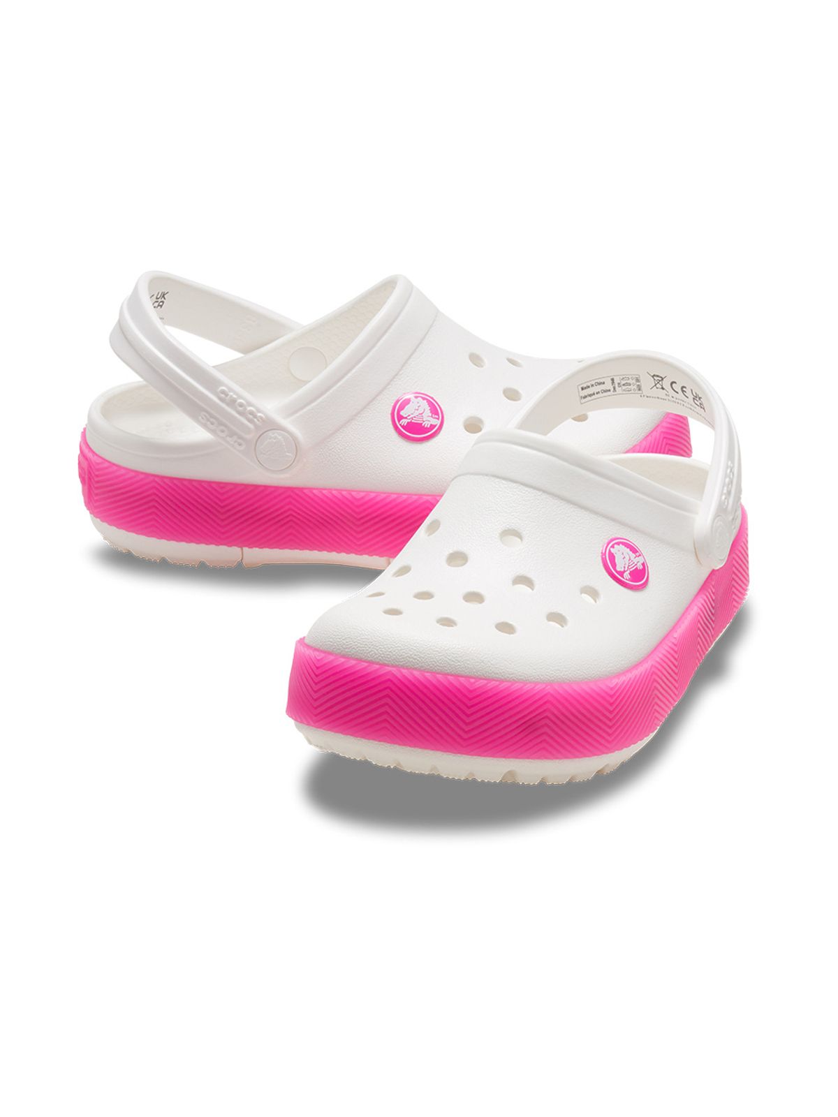 크록스키즈(CROCS KIDS) 유아 크록밴드 쉐브론 라이트 클로그 WPT (24SKCL210466)