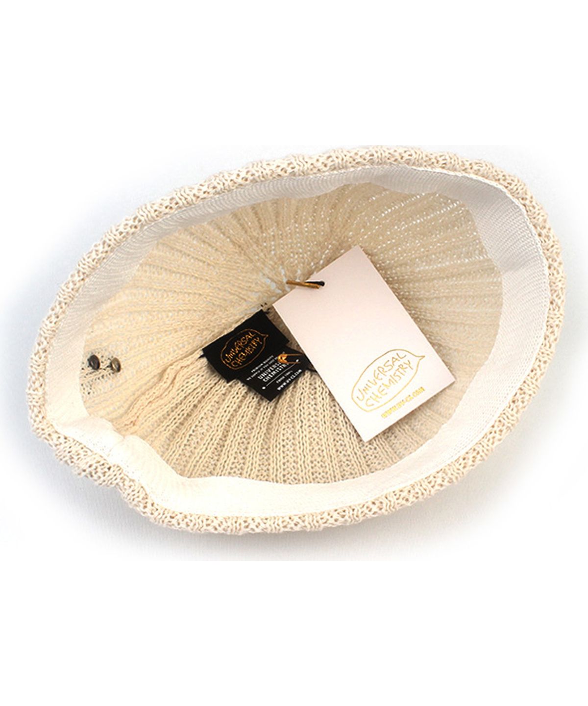 유니버셜 케미스트리(UNIVERSAL CHEMISTRY) Cool Ivory Knit Watch Cap 와치캡