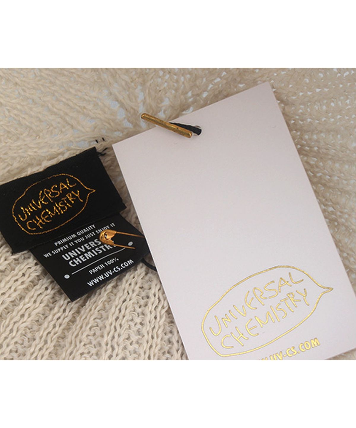 유니버셜 케미스트리(UNIVERSAL CHEMISTRY) Cool Ivory Knit Watch Cap 와치캡