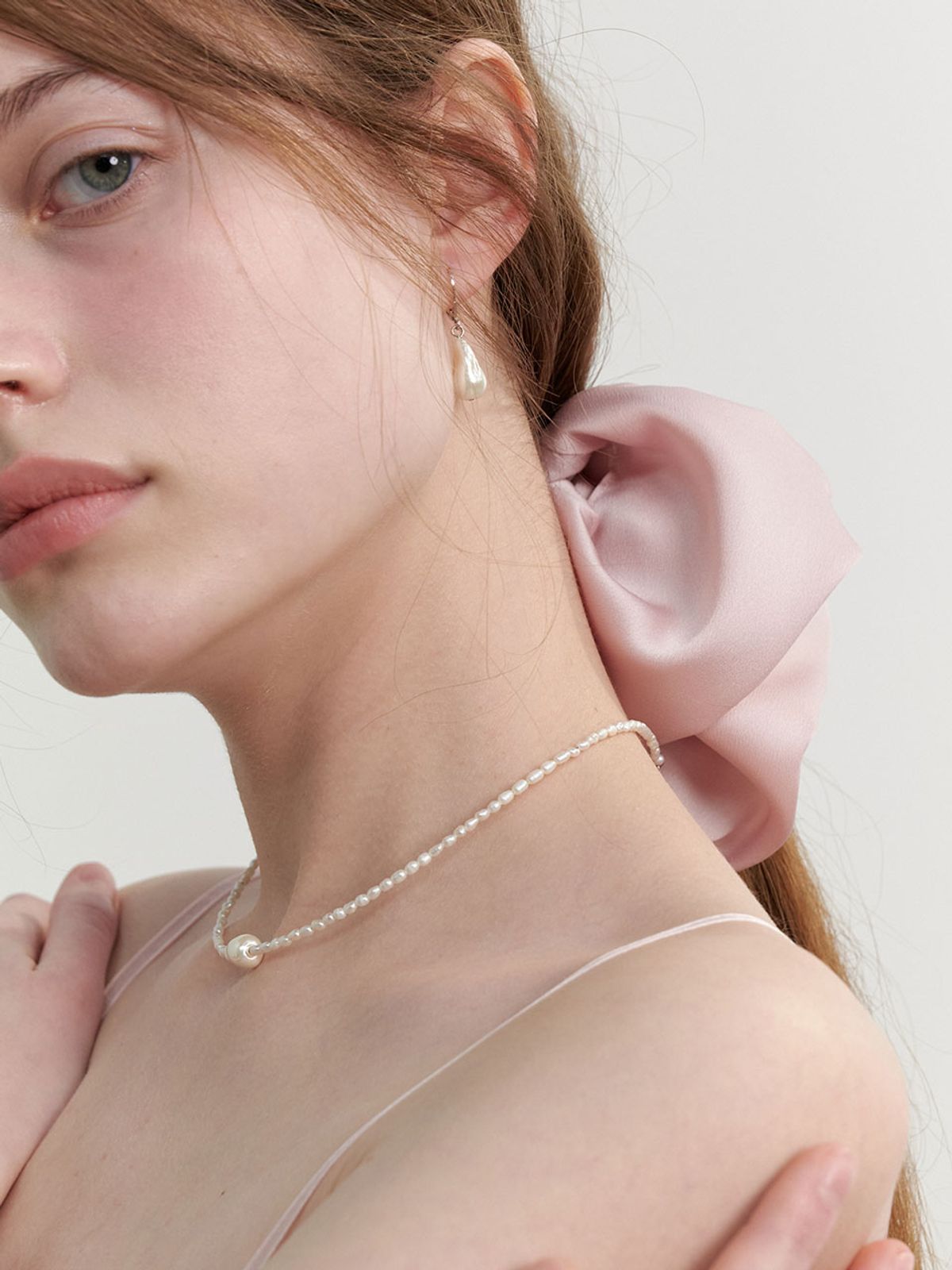 러브미몬스터(LOVE ME MONSTER) Pure Pearl Mixed Necklace (L241MNK030)