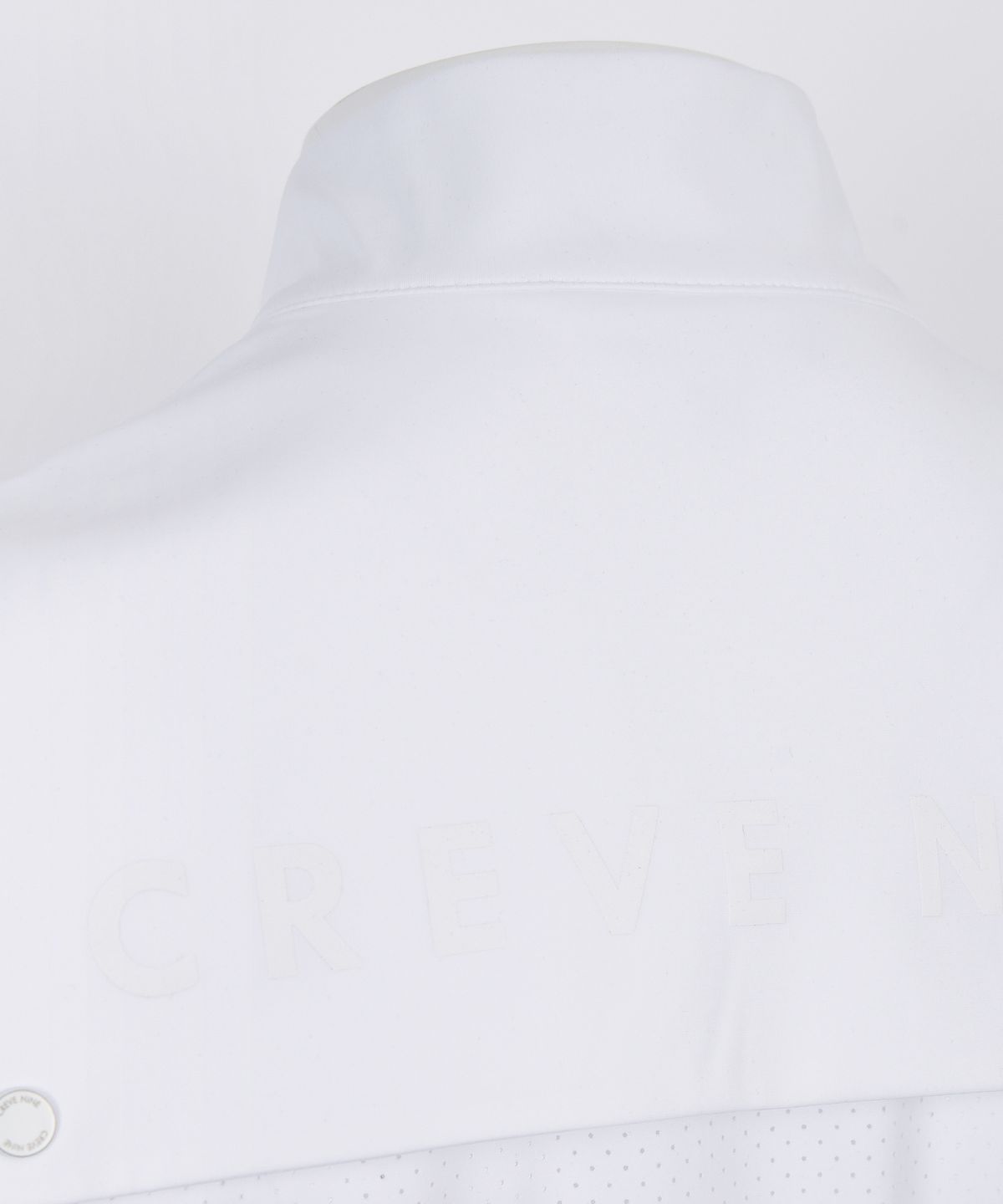 크리브나인(CREVE9) 하이넥 펀칭 멀티 티셔츠WH