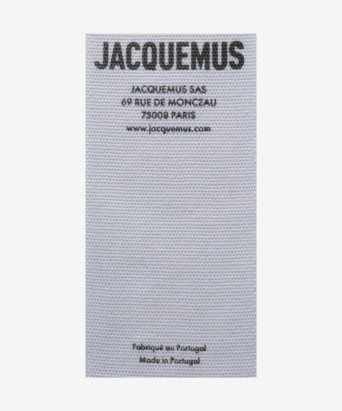 자크뮈스(JACQUEMUS) 남성 르 티셔츠 그로스 그레인 반소매 티셔츠 - 화이트 / 245JS2082125100