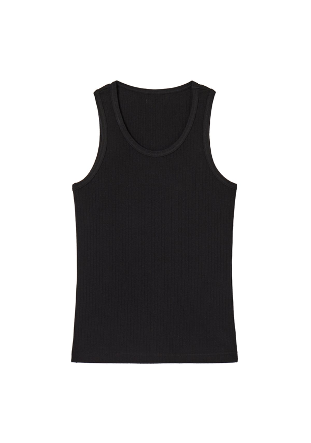 세비지(SAVAGE) Ribbed Sleeveless Top - Black