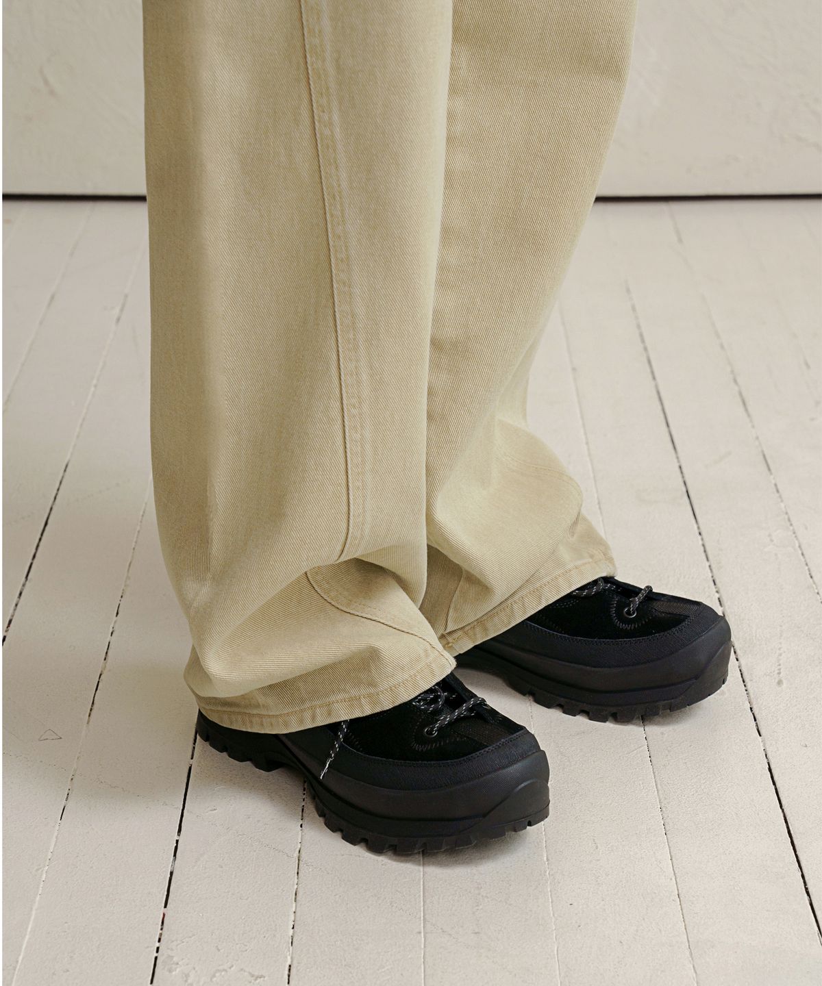 덴메이드(DENMADE) DEN06391 Beige Fade Out Pants [curved extra wide fit]