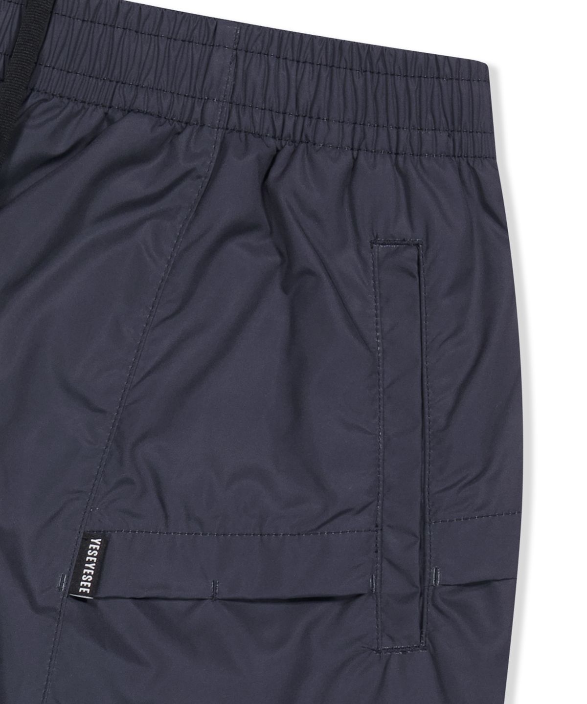예스아이씨(YESEYESEE) Paneled Comfort Shorts Navy