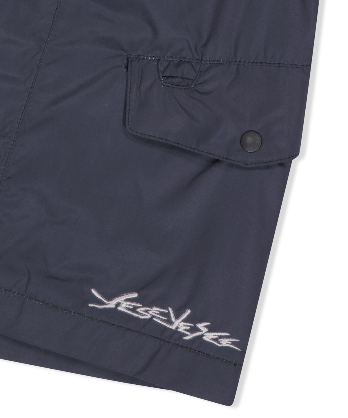 예스아이씨(YESEYESEE) Paneled Comfort Shorts Navy