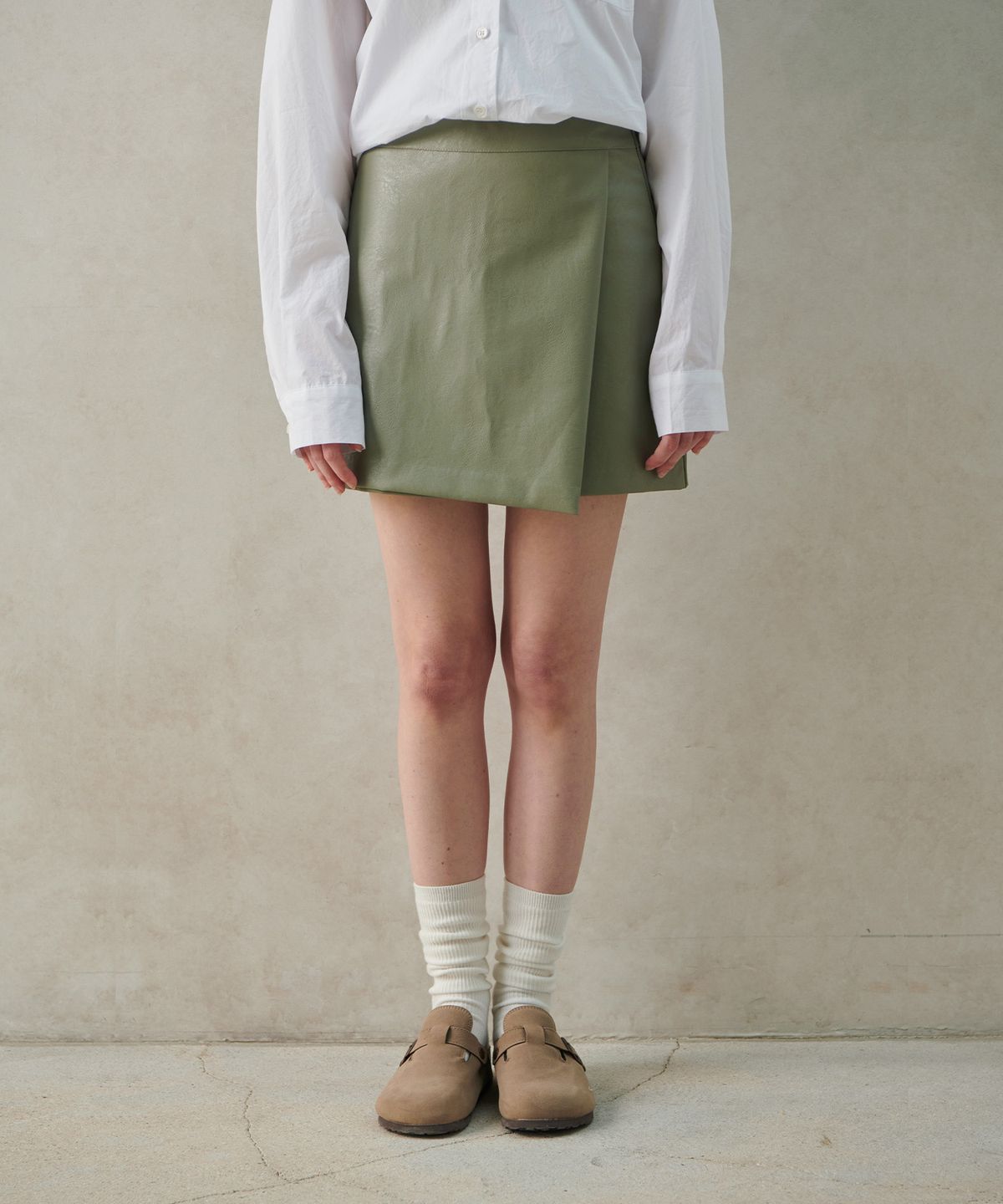 판도라핏(PANDORAFIT) Alieh Wrap Mini Skirt