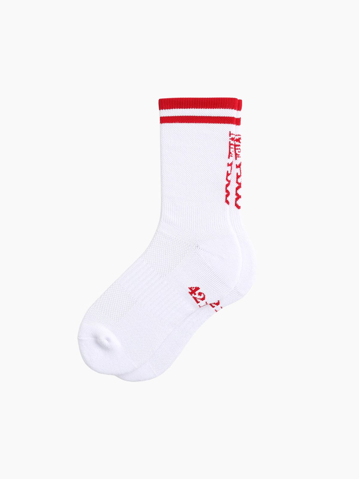 미나수(MENASOO) [5 PACK] RUNNING CREW FLOGGER FIT SOCKS_LONG_WHITE