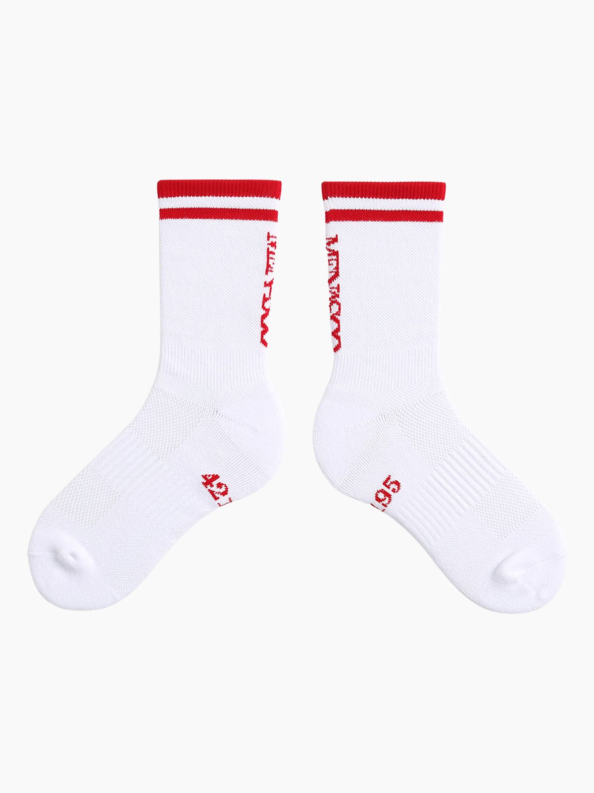미나수(MENASOO) [5 PACK] RUNNING CREW FLOGGER FIT SOCKS_LONG_WHITE
