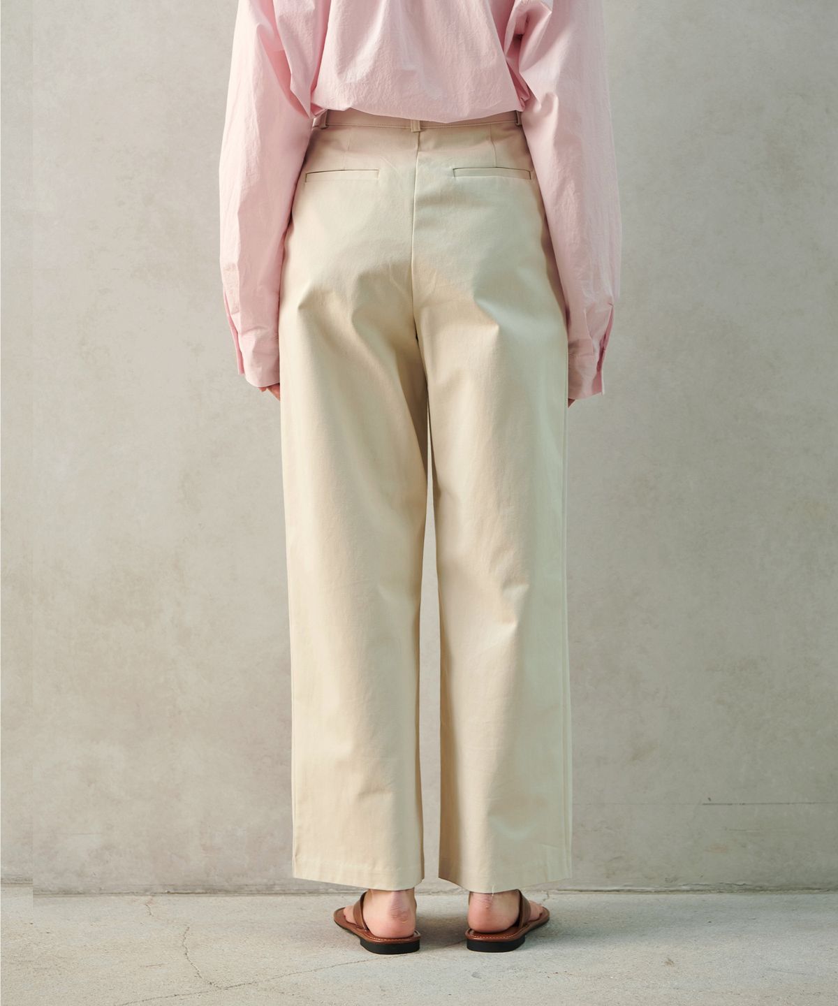 판도라핏(PANDORAFIT) [STRAIGHT] Baha Pintuck Cotton Pants