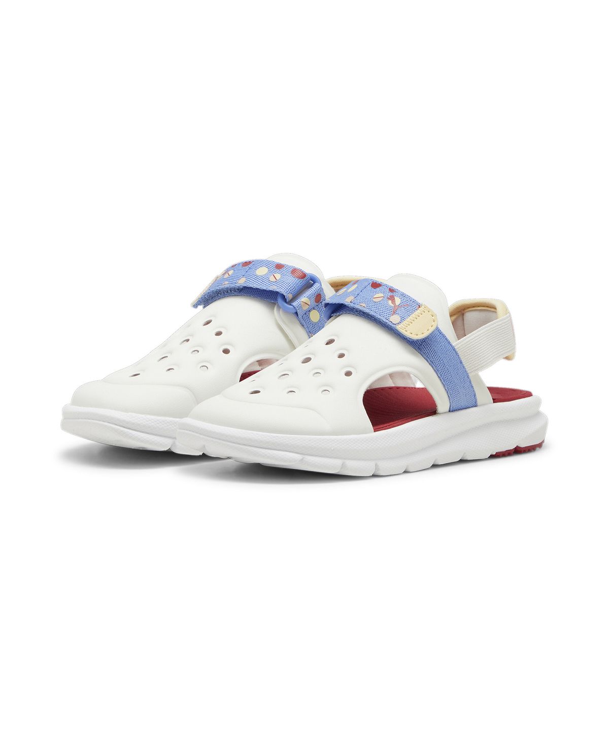 푸마 키즈(PUMA KIDS) 푸마 이볼브 샌들 섬머 캠프 AC PS - 웜 화이트:블루:캐모마일
