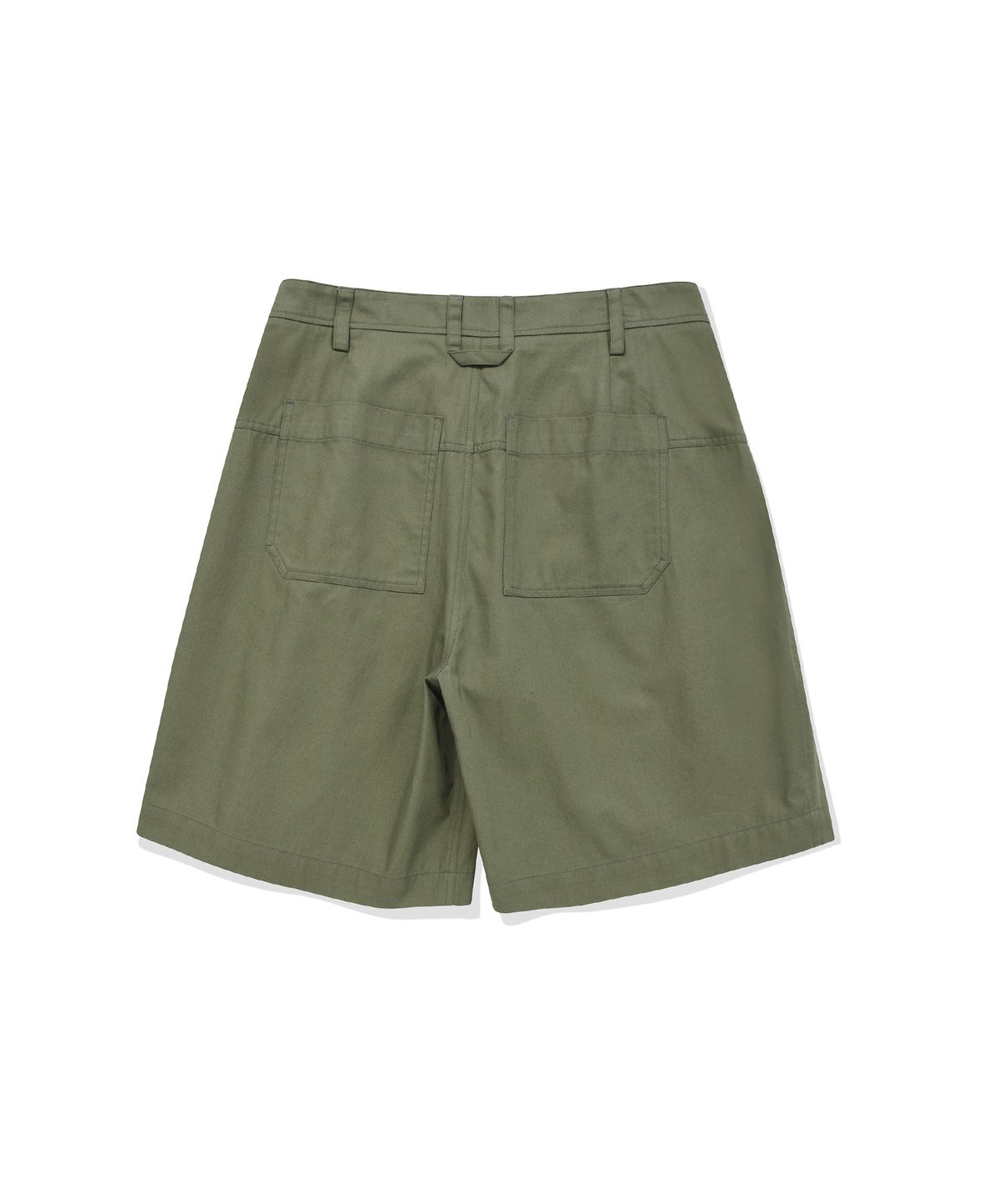 디써티원(DTHIRTYONE) Cotton Bermuda Pleated Pants (OLIVE)