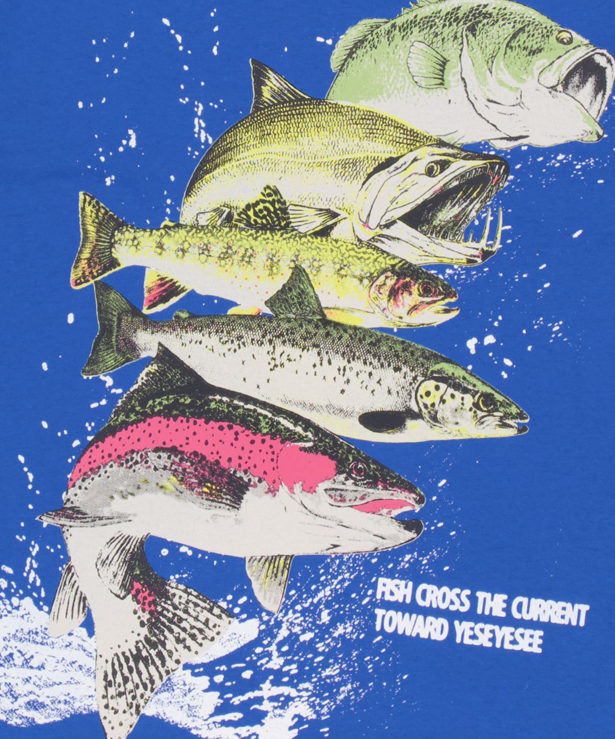 예스아이씨(YESEYESEE) Y.E.S Fishes Tee Blue