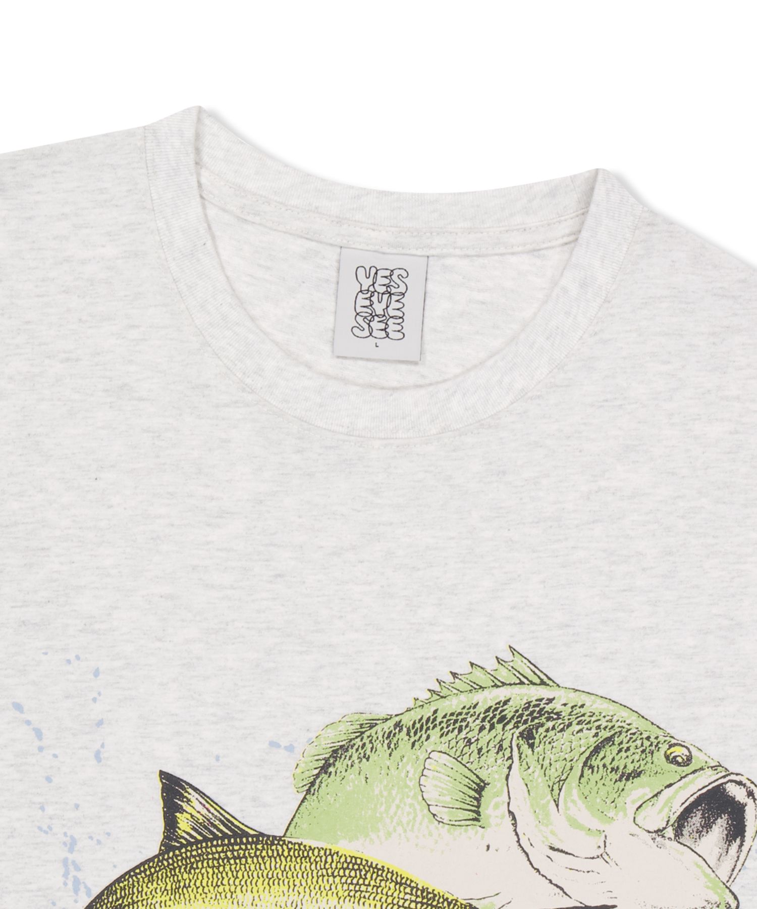 MUSINSA | YESEYESEE Y.E.S Fishes Tee Light Grey