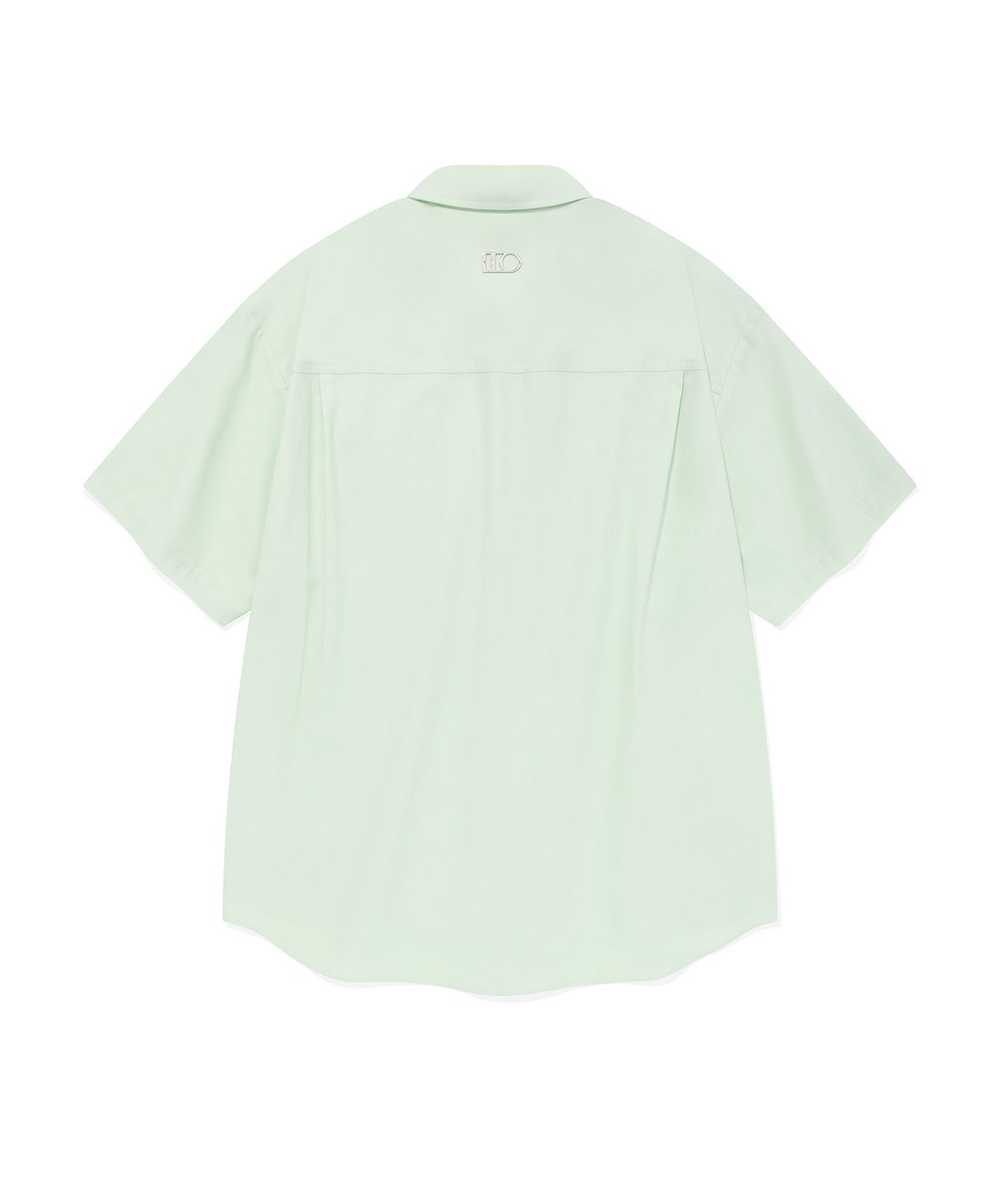 디써티원(DTHIRTYONE) Embroidered Half Sleeve Oxford Shirt (APPLE GREEN)
