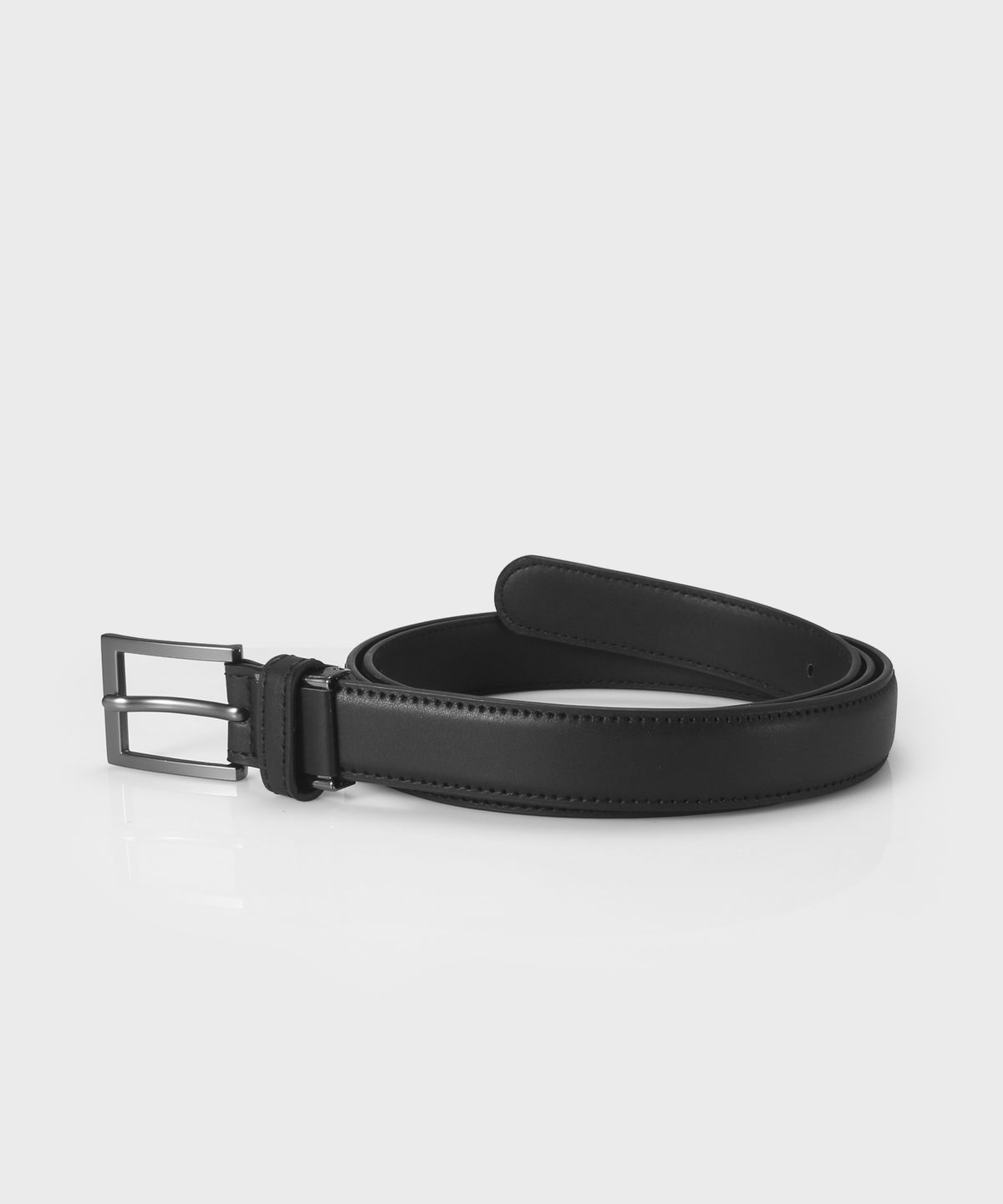 미스티카(MISTICA) 남녀공용 24mm 솔리드 비조 벨트 MU047BK