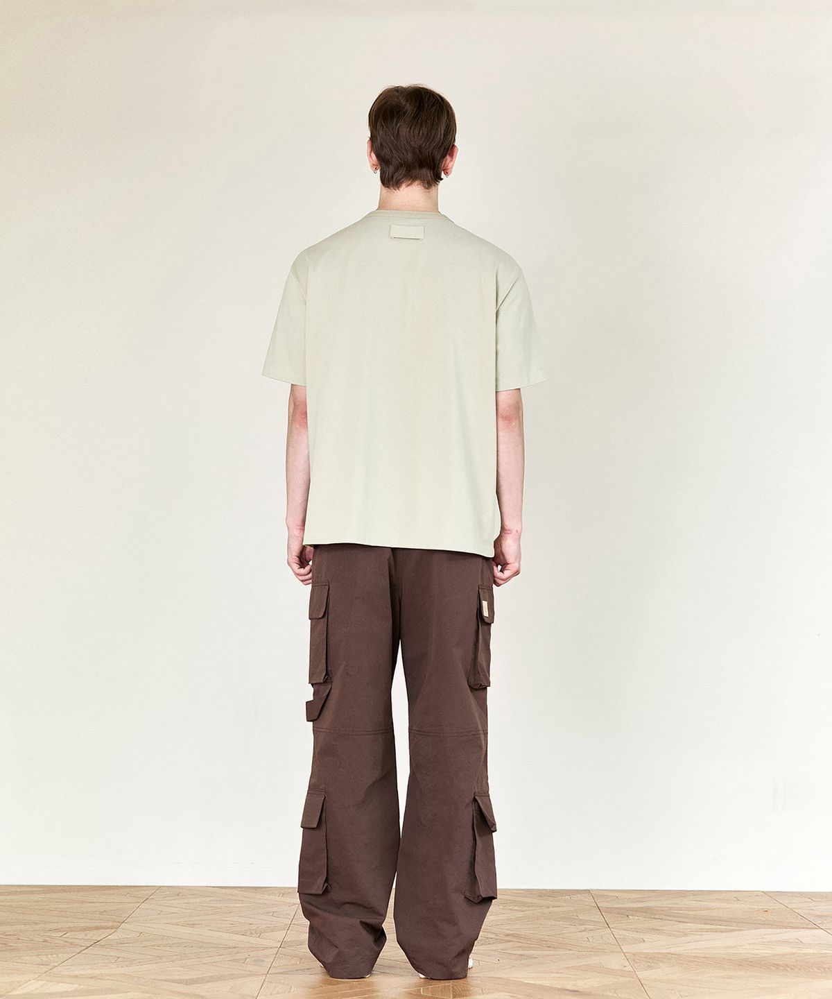 호이테(HEUTE) HET STRAP COTTON CARGO PANTS (BROWN)