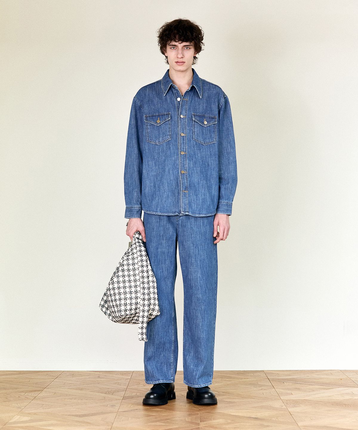 호이테(HEUTE) HEUTE HENRY WIDE DENIM (BLUE)