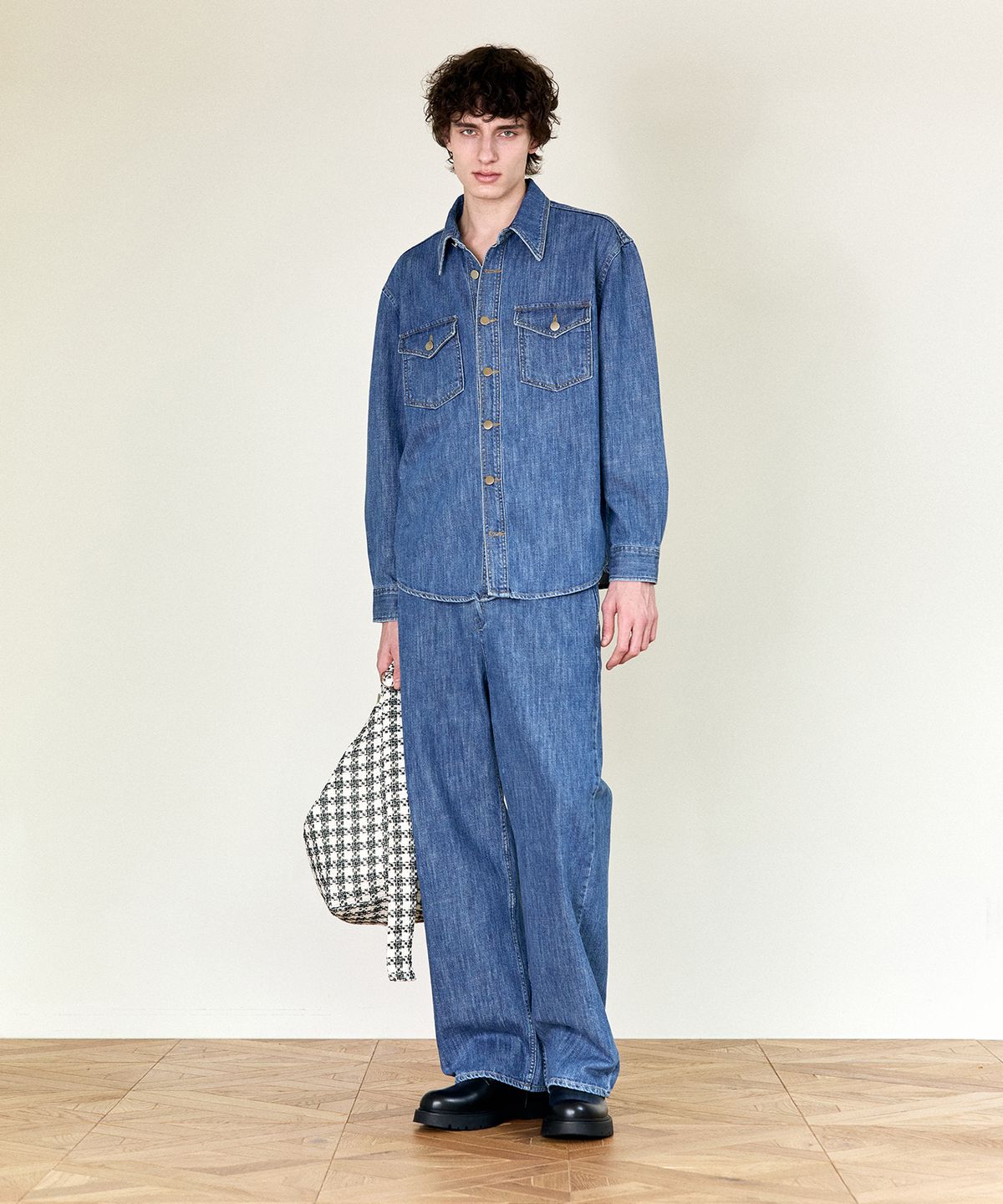 호이테(HEUTE) HEUTE HENRY WIDE DENIM (BLUE)