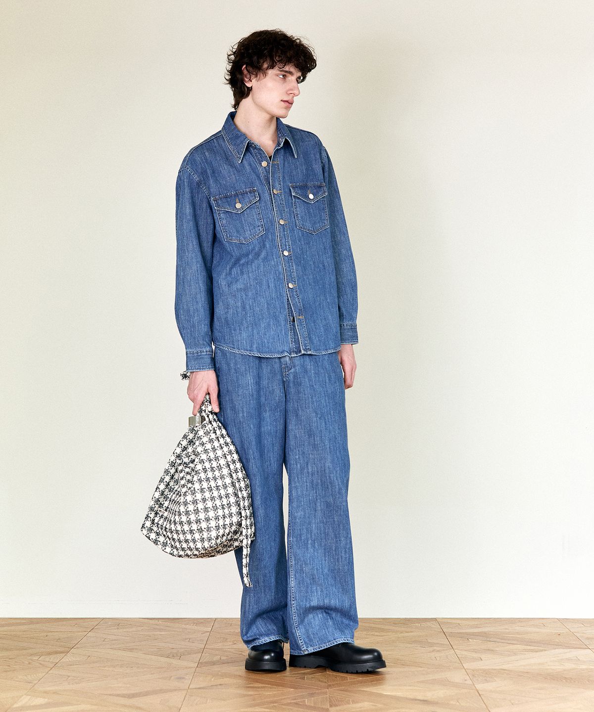 호이테(HEUTE) HEUTE HENRY WIDE DENIM (BLUE)