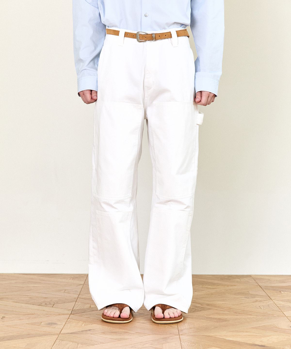 호이테(HEUTE) HET PATCH WORK PANTS (WHITE)